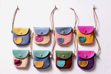 小房子 皮革零錢包 卡片包 萬用包【免費客製刻字1-8個字】