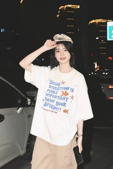 美式複古正肩顯瘦短袖T卹女夏季潮牌寬鬆休閒情侶裝短袖oversize