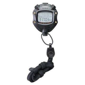CASIO 卡西歐 百組記憶計時碼表 HS-80TW-1DF  黑色  83 × 64 × 24 mm  1個