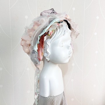 手工拼接髮箍 / 蕾絲頭箍 寬版 寬邊 髮帶式髮窟 頭帶 頭飾