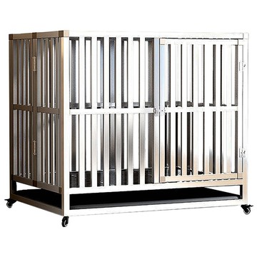 方管加粗室內寵物狗籠 白色  鐵籠(70 x 52 x 61cm) x 直角六面全方管(73 x 61 x 17cm)  1組