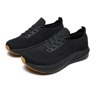 【寬版健步鞋】款寬頭寬掌飛織帶底片 四季款中老年戶外徒步鞋 男款透氣防滑輕量耐磨 現貨免運快速發貨 品质男鞋