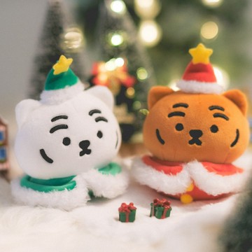 🇰🇷 韓國KKOBA 現貨 Muzik Tiger 小老虎🐯 聖誕系列 毛絨 娃娃吊飾 交換禮物 鑰匙圈 韓國文創