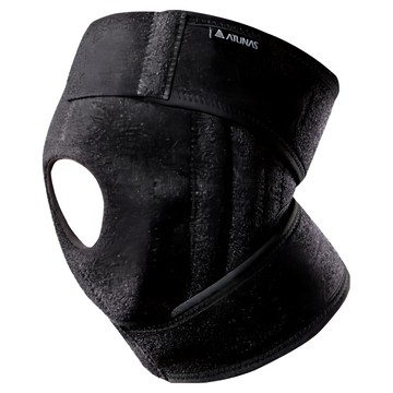 ATUNAS 歐都納 半月型矽膠軟骨髕骨軟鐵護膝 A1SAGZ02  黑色  1個