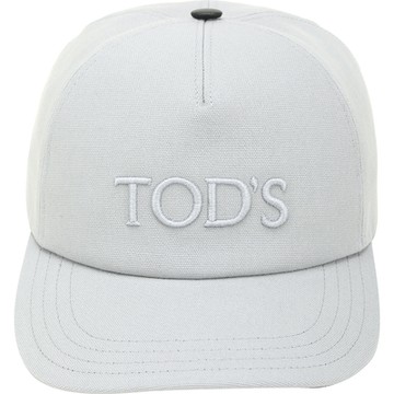 TOD S LOGO標誌刺繡棉質棒球帽(灰色)