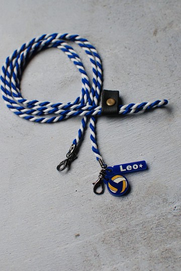 運動魂排球款口罩掛繩/客製化文字小牌子/