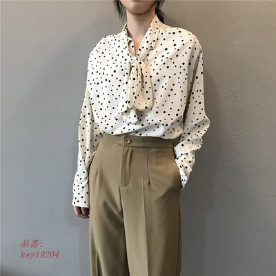シャツ ブラウス レディース とろみシャツ きれいめ フォーマル 通勤 着痩せ ドット 大人 長袖 コーデ トップス 大きいサイズ春 ゆったり 通販 Lineポイント最大get Lineショッピング