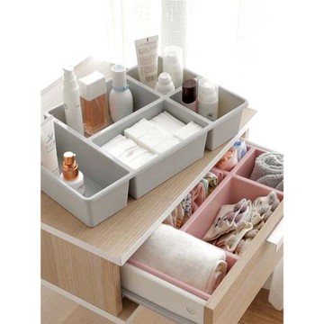 家用抽屜塑料分隔盒分格盒子櫥窗雜物儲物整理盒可疊加桌面食品級