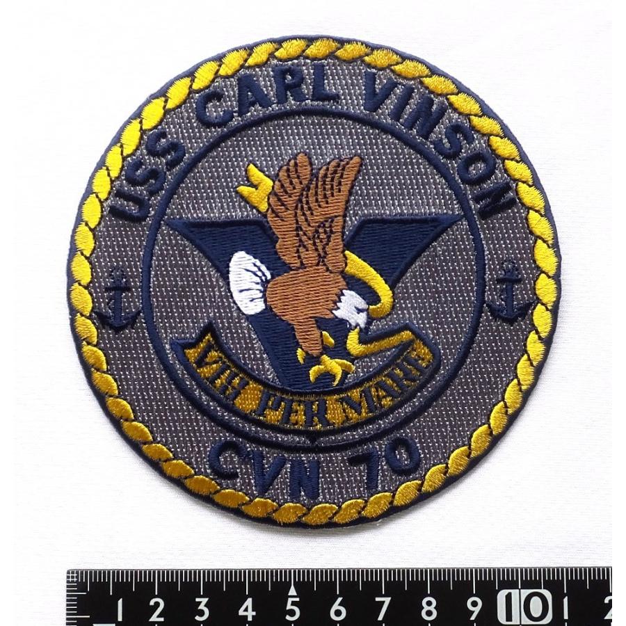 ミリタリーワッペン 航空母艦 CVN-70 カール・ヴィンソン アメリカ軍パッチ