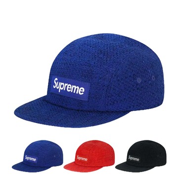 SUPREME BOUCLE CAMP CAP 棉混紡 多色 五分割 五分割帽 SS16【TCC】