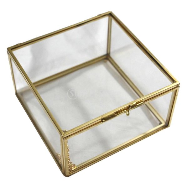 テラリウム 多肉植物 ガラス ボックス ケース コンテナー 宝石箱 ジュエリー 幾何学的な 家の装飾 全2色3サイズ 銅 13 X 13 X 8cm 通販 Lineポイント最大0 5 Get Lineショッピング