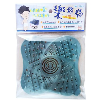 BEER BEAR 皮久熊 樂悠悠吸盤式排水蓋防堵塞片  13 x 13 x 1.3cm  顏色隨機