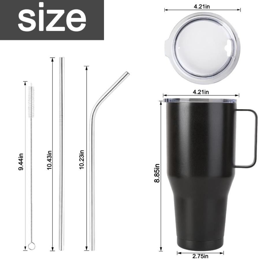 Sangyn 40oz Insulated Mug Tumbler with Handle, Stainless Steel Vacuum Trave