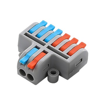 青禾坊 2進6出 B26C 快速接頭-20顆 (接線端子/快接端子/電火布/絕緣膠帶/快速配線)