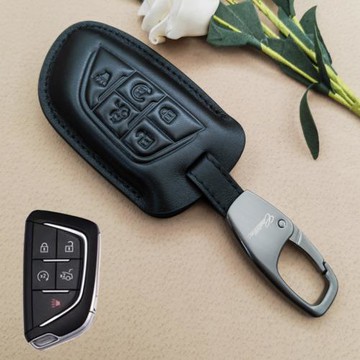 適用于凱迪拉克XT5鑰匙套ATSL xt6 XTS XT4 CT4 CT5CT6車扣包真皮