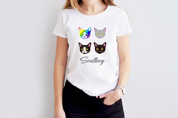 小飯糰 小餅的朋友們 白色中性短T