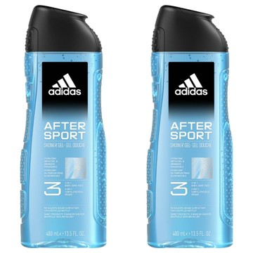 adidas 愛迪達 男性三合一潔顏洗髮沐浴露 運動修復  400ml  2瓶