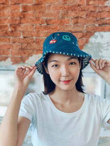 手工刺繡編織帽