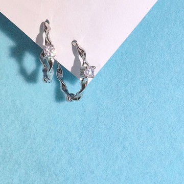 【比法一生】易扣式耳環—流光枝語  純銀925手作飾品