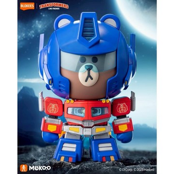 【布魯可BLOKEES】萌酷版MEGA 熊大 x 變形金剛 聯名組裝模型【墊腳石】LINE FRIENDS 公仔 擺飾