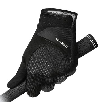 TECH SKIN Rainflex 高爾夫防雨手套 左手用  黑色  1個  23號