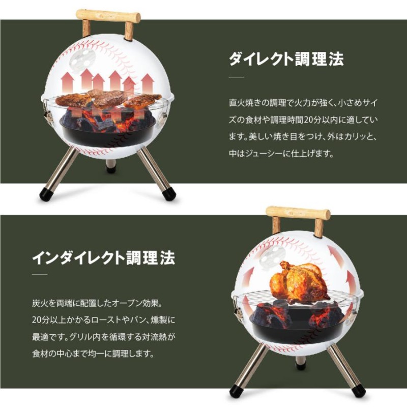 バーベキューコンロ 蓋付き 2-6人用 蒸し焼き スモーク料理 持ち運び便利 キャンプ 焚き火台 組立簡単 BBQ アウトドア South Light  sl-klbb | LINEブランドカタログ