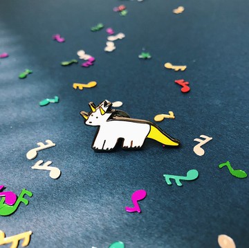 三角龍 金屬徽章