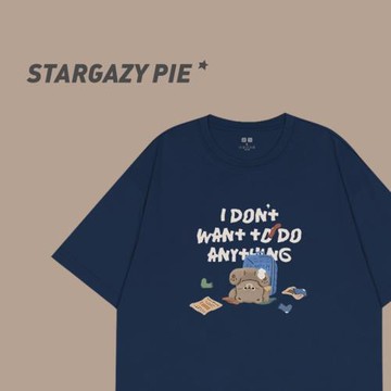 STARGAZY PIE 翻車啦~美式趣味卡通印花可愛短袖t恤男女