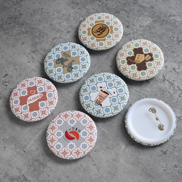 【桐鹿】海棠台灣 胸章/徽章6入