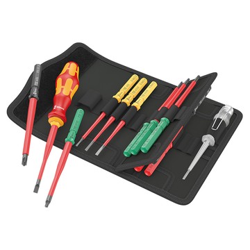 Wera 【德國】VDE絕緣1000V深孔型16件式(工具袋式) KK-VDE/16isCO