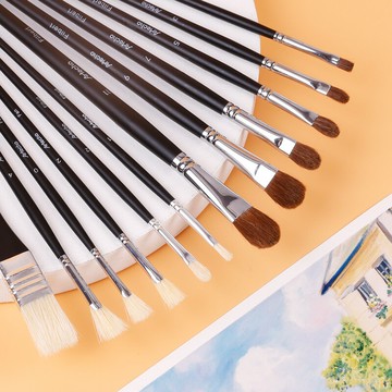 蒙瑪特 水粉筆套裝油畫筆水彩丙烯畫畫筆套裝美術成人排筆手繪刷筆