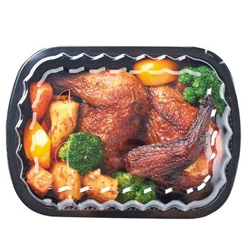 [家速配]紅藜蔬菜烤半雞(熟品雞590g+蔬菜180g)