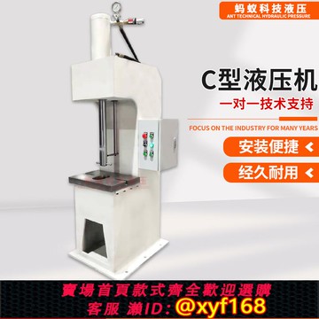 {可打統編 保固一年}單臂C型液壓機沖孔油壓機 小型單柱液壓機 軸承壓力機 壓裝校直機