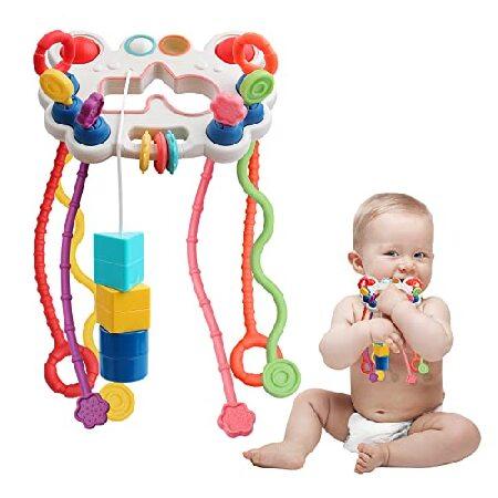 Silicone Activity Pull String Toy Sensory Toys for Toddlers Travel