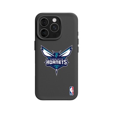 iPhone 16 Pro SolidX 黑 - NBA - Logo-夏洛特黃蜂 Charlotte Hornets