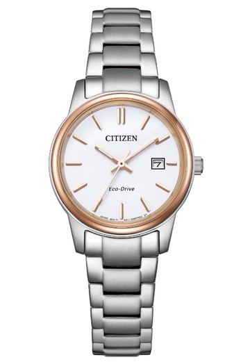 CITIZEN 星辰 光動能簡約女錶EW2319-97A