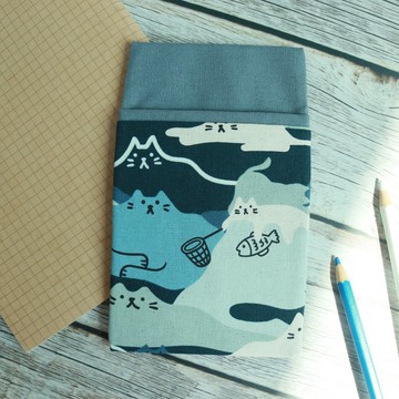 貓咪山海(共3色) 口袋型筆袋 護理師筆袋 醫師筆袋 老師筆袋