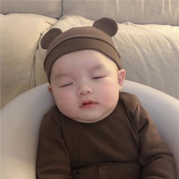 韓國ins風純棉新生兒耳朵帽子