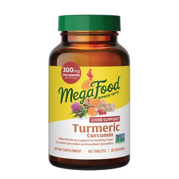 MegaFood Turmeric Curcumin Extra Strength Liver 60 Tablets