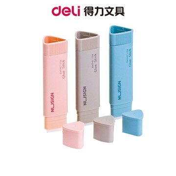 【Nusign紐賽】三角形口紅膠/混色出貨/21g/ENS142｜固體膠 膠水 黏貼文具 學生文具 文具