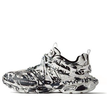 Balenciaga Track Graffiti 'White Black'