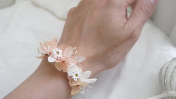 仙氣手腕花 永生手腕花 伴娘手腕花 花童手腕花 乾燥花 永生花