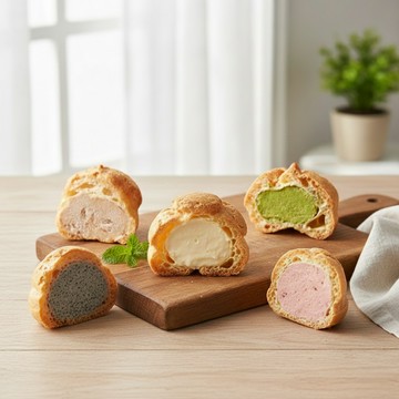 【豆穌朋】冰心小泡芙 指定口味任選2袋(8入/袋) (因應年假，2/5成立的訂單，預計年後2/24起依訂單順序出貨)