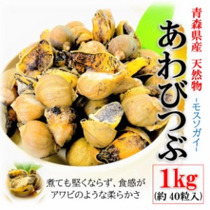 kakiya  あわびつぶ 1kg 袋（約40粒前後）青森県産 天然物 モスソガイ 煮てもかたくならない 煮つけ・おでん・バター焼きにもどうぞ おで