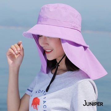 JUNIPER 抗UV防潑水防曬可拆式披風淑女遮陽帽 J7499