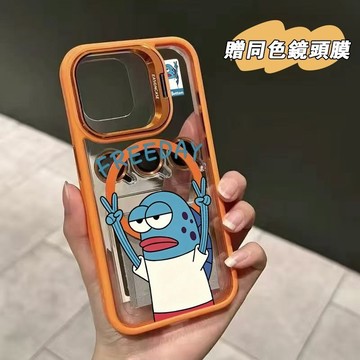 投降小魚 金屬支架 無綫充電磁吸 iphone 18 pro max 17 16 15 13 14 12 11 手機殼