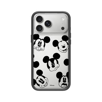 iPhone 17 Pro Max Mod NX -邊框背蓋組合 (相機按鈕) 黑 - 迪士尼-米奇 Mickey - 黑標款-米奇的有趣表情