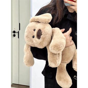 可愛小狗公仔修勾毛絨玩具女生睡覺抱娃娃軟狗狗玩偶抱枕生日禮物