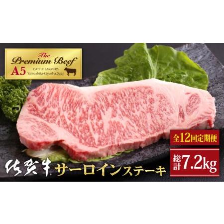 ふるさと納税 佐賀牛 サーロイン ステーキ 600g（300g×2枚）黒毛和牛 牛肉 ロース 霜降り 定期便 [HAD068] 佐賀県江北町