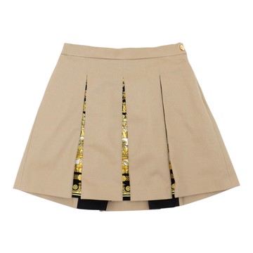 YOUNG VERSACE Kids 米色百褶裙